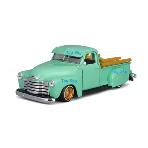 ماکت ماشین - شورلت 3100 پیکاپ 1950 - 1950 Chevrolet 3100 Pickup - مقیاس 1.25 برند مایستو Maisto - فلزی - سه درب بازشو