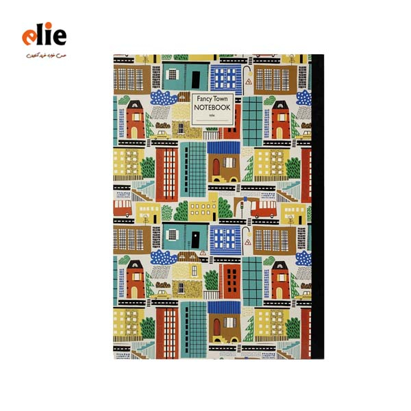 دفتر 100 برگ پاپکو سایز A5 طرح Fancy Town
