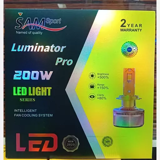 هدلایت 200وات سام اسپورت مدل Luminator Pro پایه H4