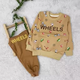 بلوز شلوار پسرانه عیدانه wheels