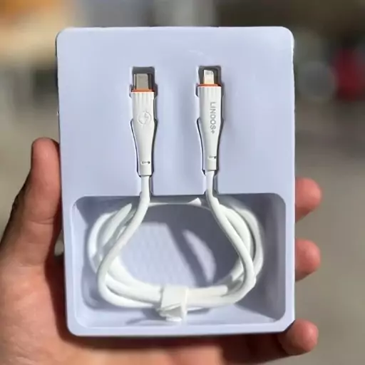 کابل تبدیل USB-C به لایتنینگ لیندو پلاس مدل Iphone 11 pro  طول 1 متر 