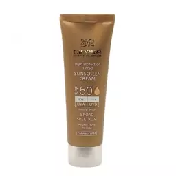 کرم ضد آفتاب رنگی SPF 50  سینره مناسب انواع پوست