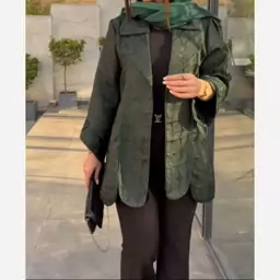 مانتو زنانه مزون دوزی شده مانتو ژاکارد ترک مانتو مجلسی  مانتو کتی 