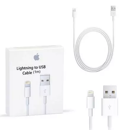 کابل تبدیل USB به لایتنینگ اورجینال اپل مدل Apple Lightning USB Cable 1m A1480 به طول 1 متر