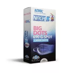 کاندوم خاردار خاردرشت ناچ کدکس مدل BIG DOTS بسته 10 عددی