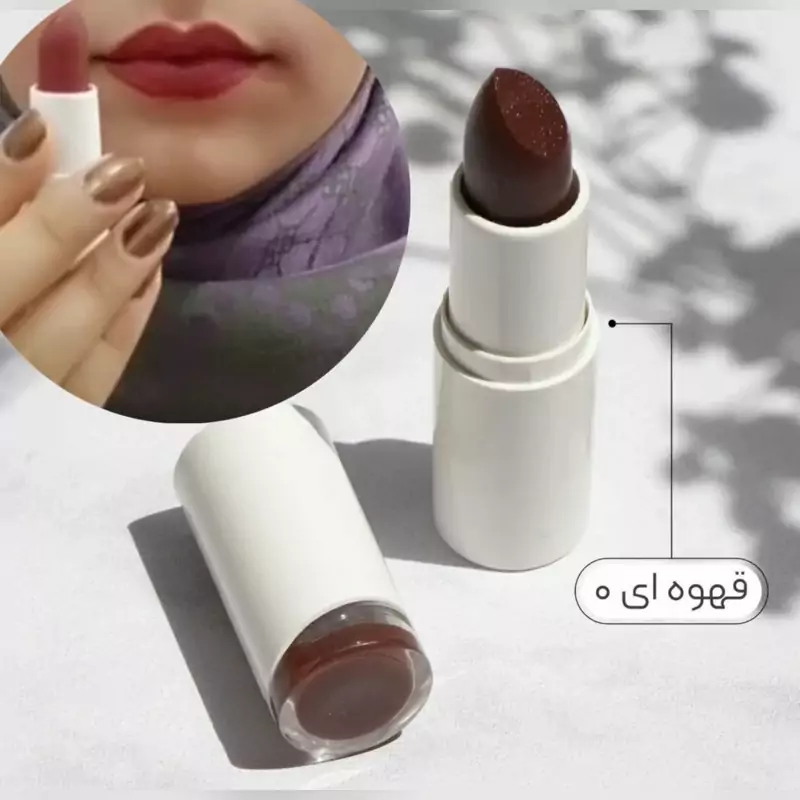 رژلب جامد ویتامینه طبیعی فدک (قهوه ای کد صفر )