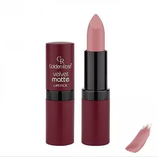 رژلب جامد گلدن رز مدل Velvet شماره 03