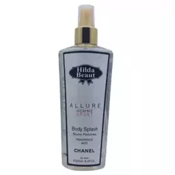 بادی اسپلش مردانه هیلدا بیوت (Hilda Beaut) مدل ALLURE HOMME SPORT حجم 250 میلی لیتر