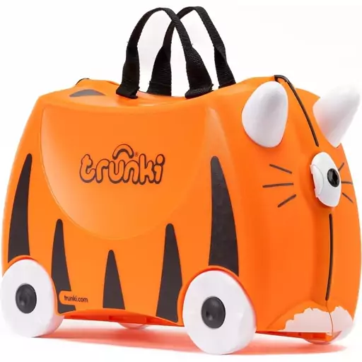 چمدان سواری کودک با ظرفیت 18 لیتر طرح ببر نارنجی مدل 0085 Trunki 18L