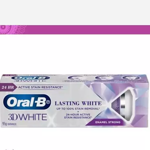 خمیردندان 3D WHITE LASTING WHITE اورال بی حجم 95 میلی لیتر