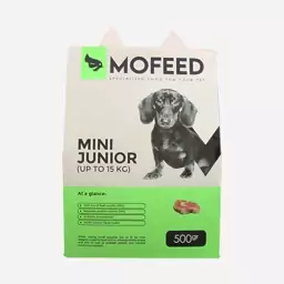 غذای خشک سگ جونیور نژاد کوچک مفید MoFeed Mini Junior Dog Food وزن 500 گرم