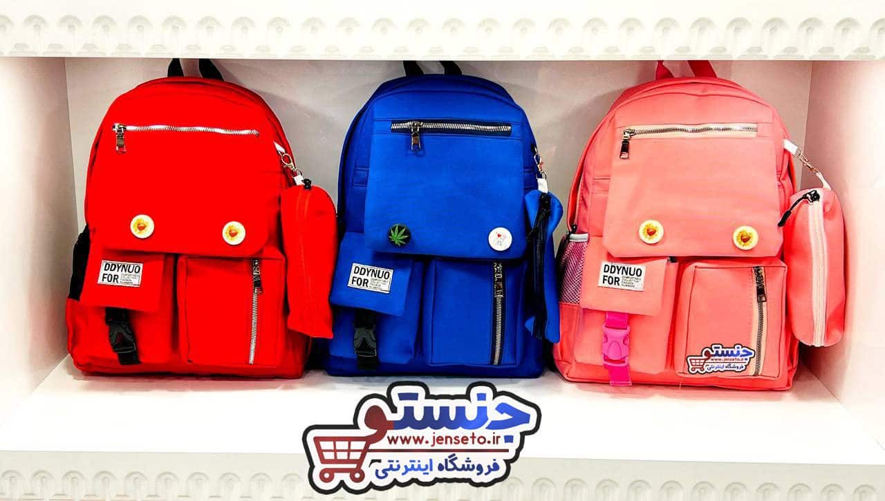 کیف مدرسه جامدادی دار اسپرت (کوله پشتی دخترانه و پسرانه) پیکسل دار  کد 491 BACKPACK (کپی)