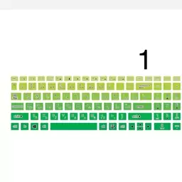 برچسب حروف فارسی انگلیسی کیبوردطیف سبز