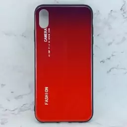 قاب گوشی دورنگ مدل مشکی و قرمز برای اپل iphone XS max