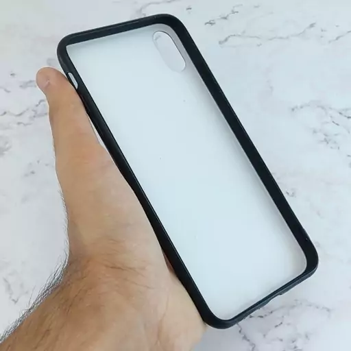 قاب گوشی دورنگ مدل مشکی و قرمز برای اپل iphone XS max