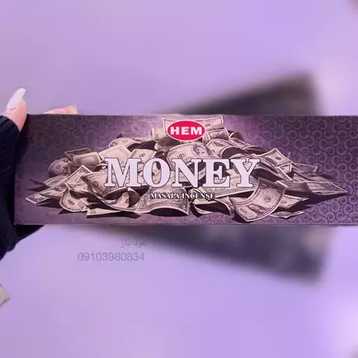 عود دستساز مانی ( پول ) برند هم اصل هند  HEM MONEY