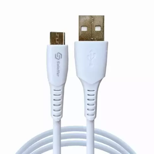 کابل تبدیل USB به MicroUSB سولفار مدل Galaxy A10s  طول یک متر 