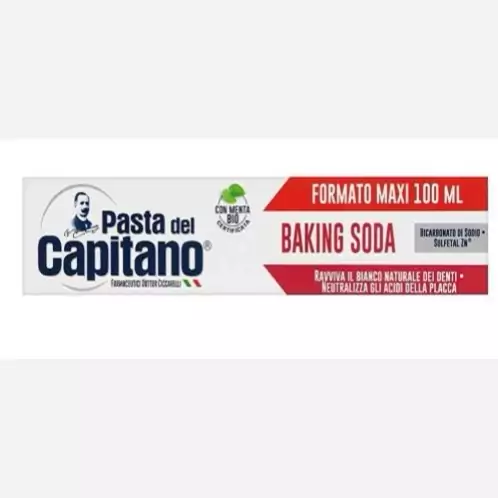 خمیر دندان پاستا دل کاپیتانو مدل baking soda حجم 100 میلی لیترجدید