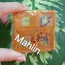 رنگ شمع مکعبی سیمارنگ یک بسته کامل( کرم نارنجی)