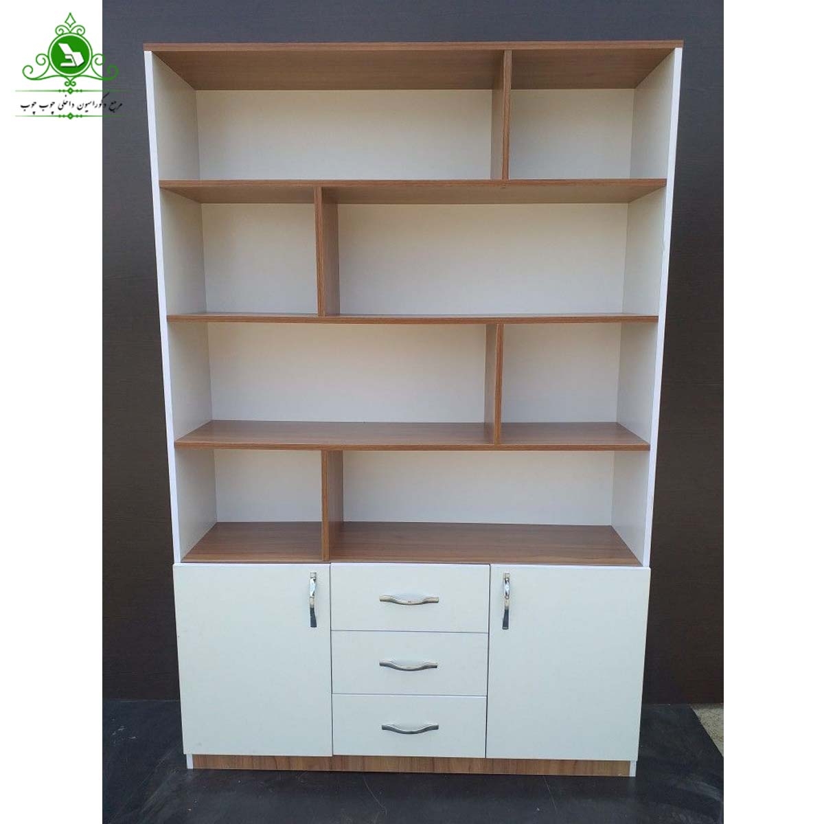 کتابخانه سه کشو دو درب مدل S302 (پرداخت کرایه پس از تحویل)