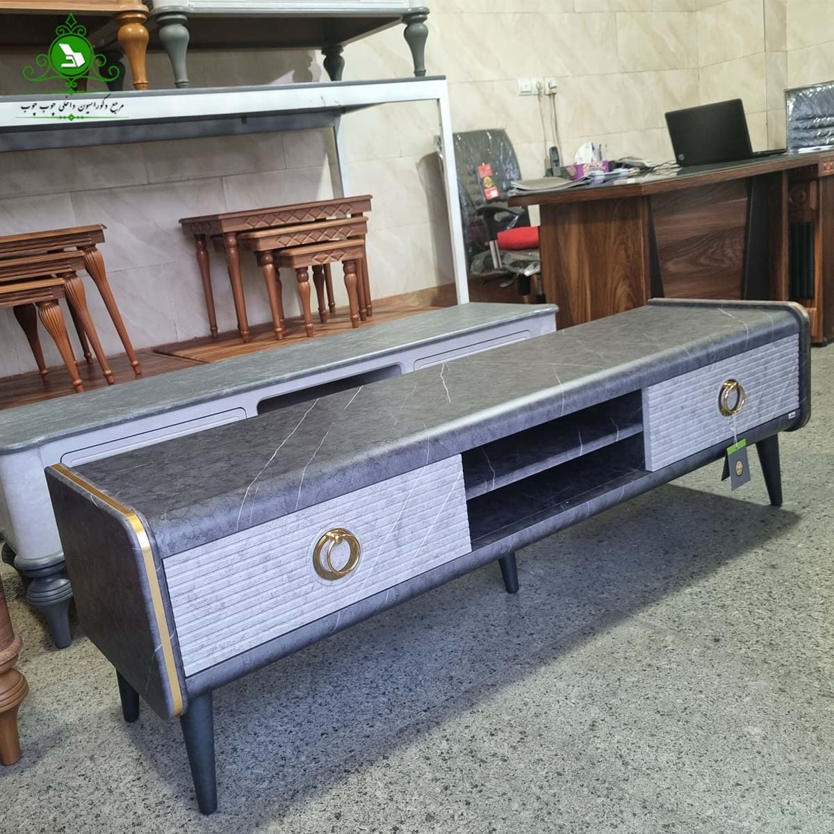میز تلویزیون MDF وکیوم مدل لوکا (پرداخت کرایه پس از تحویل)