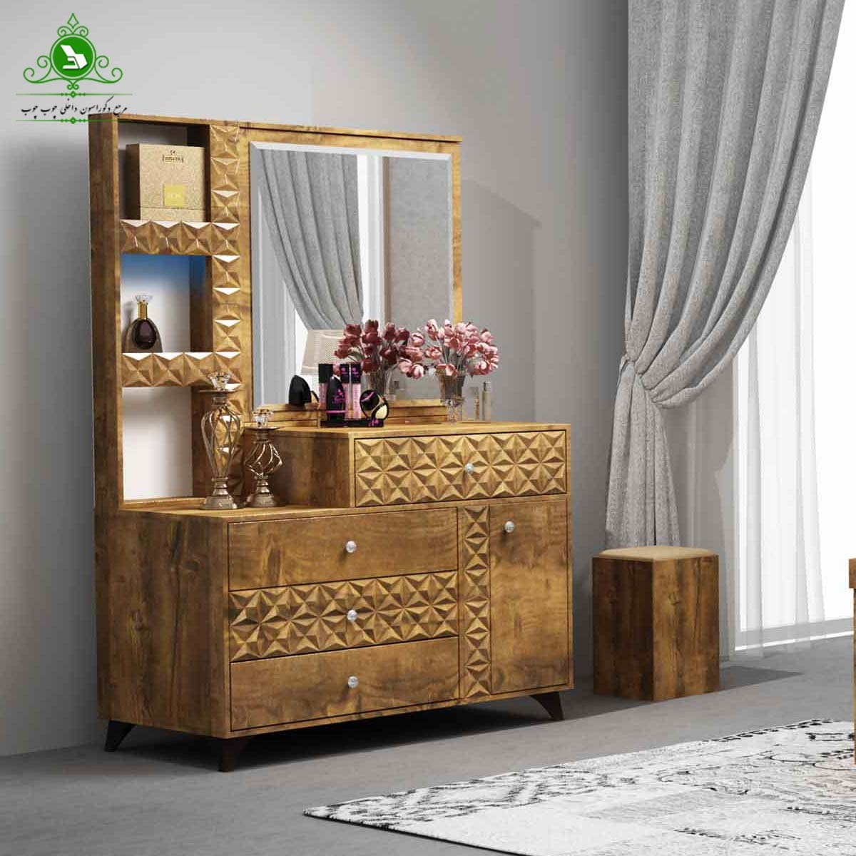 میز آرایش مدل پارما (پرداخت کرایه پس از تحویل)