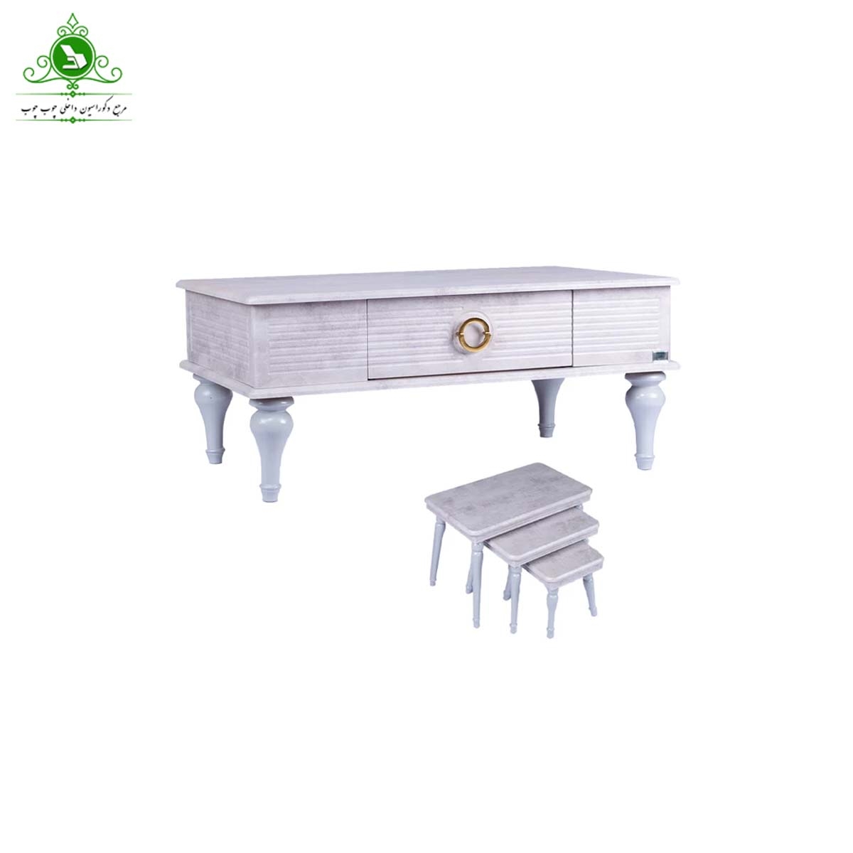میز جلو مبلی عسلی MDF مدل لوکاس (پرداخت کرایه پس از تحویل)