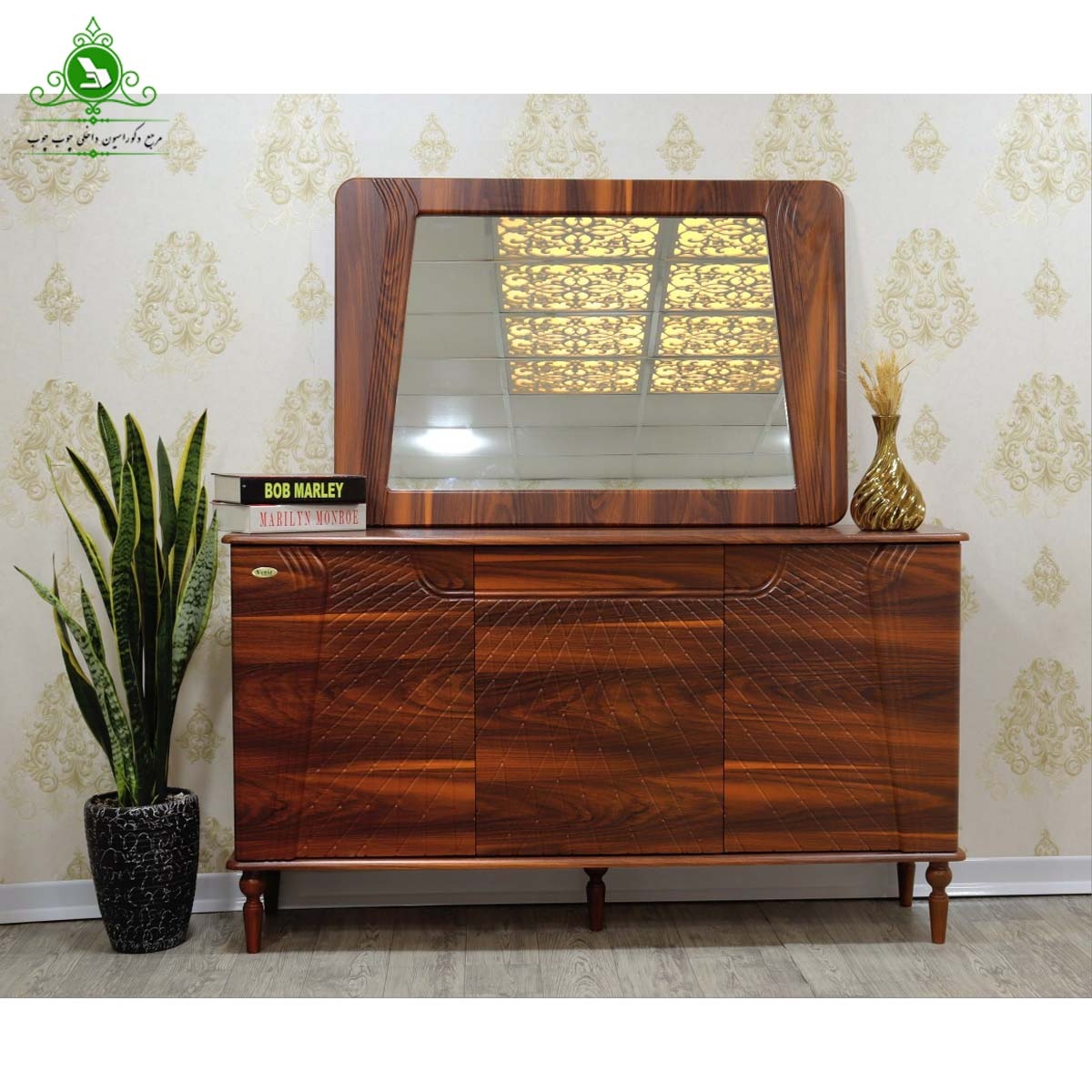 آینه و کنسول MDF وکیوم مدل 603 (پرداخت کرایه پس از تحویل)