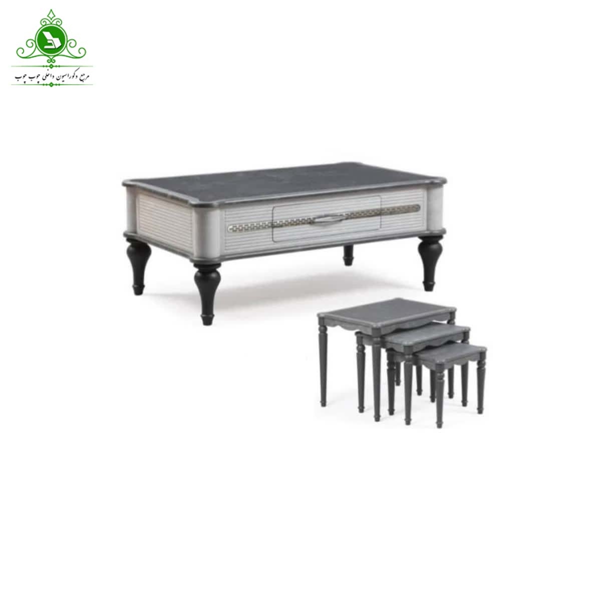 میز جلو مبلی عسلی MDF مدل انزو پلاس (پرداخت کرایه پس از تحویل)