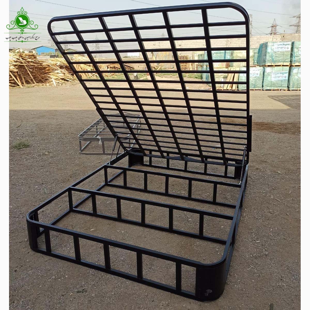 کفی تخت خواب دو نفره جکدار تمام کلاف (پرداخت کرایه پس از تحویل)