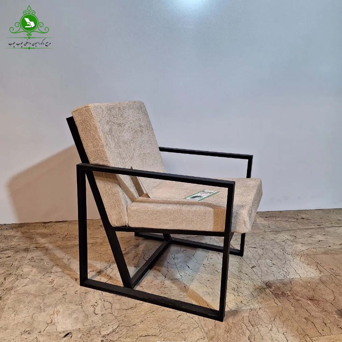 مبل اداری تک نفره فلزی مدل تدی