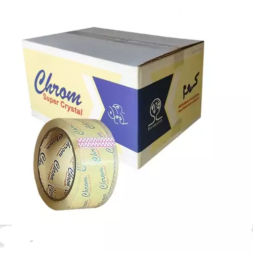 نوار چسب شیشه ای پهن کروم 90 یارد 5 سانتی