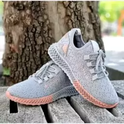 کفش کتونی زنانه آدیداس adidas طوسی  کفش اسپرت زنانه آدیداس زیره دو رنگ