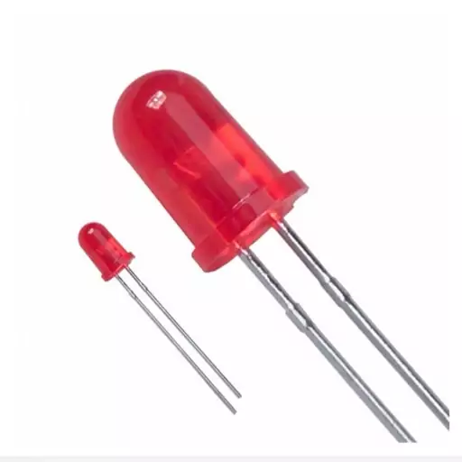 LED قرمز مات 5mm (بسته 10 عددی)