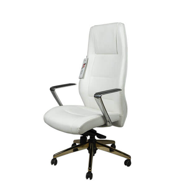 صندلی اداری سفید مدیریتی مدل M6000 (پس کرایه)