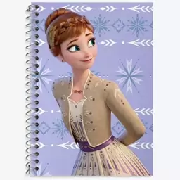 دفتر زبان دو خط 50 برگ خندالو طرح السا و آنا انیمیشن فروزن Frozen کد 1416