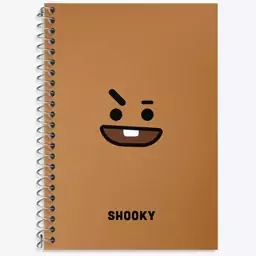 دفتر زبان دو خط 50 برگ خندالو طرح شوکی BT21 Shooky کد 18716