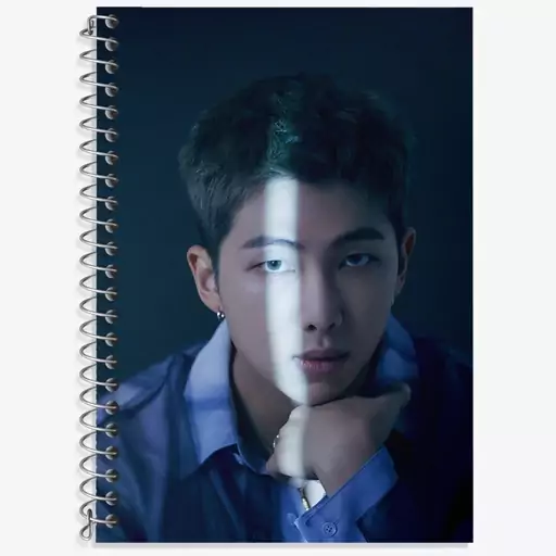 دفتر زبان دو خط 50 برگ خندالو طرح نامجون Namjoon گروه بی تی اس BTS کد 16592