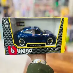 ماکت ماشین فلزی Burago porsche taycan turbo sمقیاس 1/24