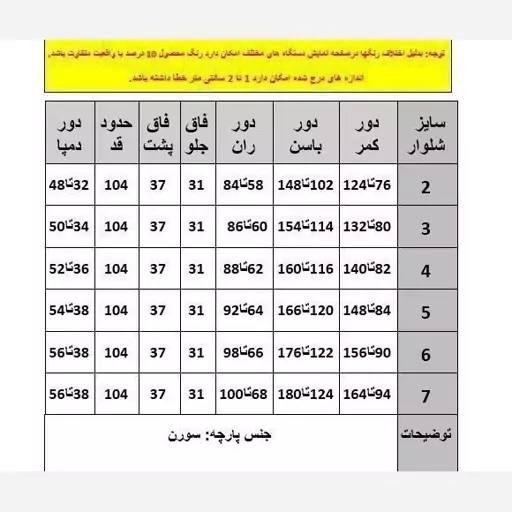 شلوار راسته زنانه جذب (کمر کشی فاق بلند فول کش سایز 42 تا 56) جنس سورن کد 8079