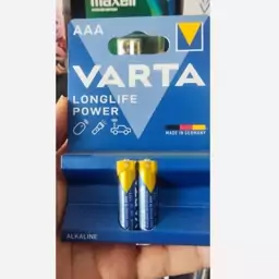 باتری دوتایی نیم قلمی Varta Long Life Power Alkaline LR03/MN2400 1.5V AAA