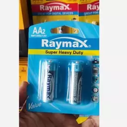 باتری دوتایی قلمی Raymax Super Heavy Duty R6P 1.5V AA