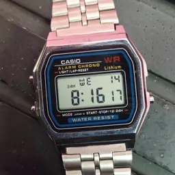 ساعت کاسیو نوستالژی موتور ژاپن بدنه استیل مردانه  Casio