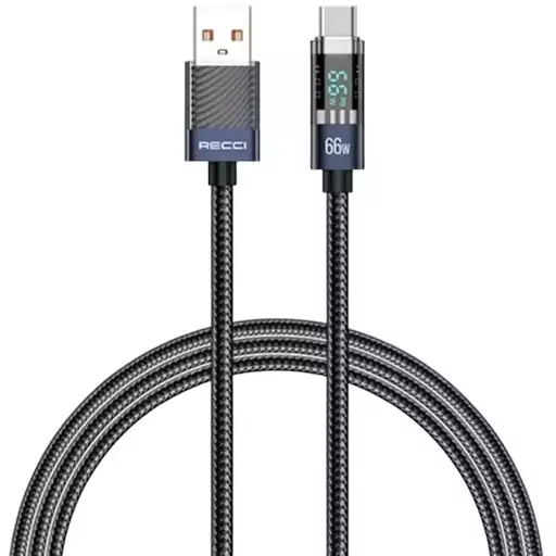 کابل USB-A به Type-C رسی 66 وات مدل RS16C 