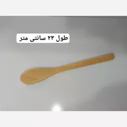 قاشق چوبی دسته بلند 