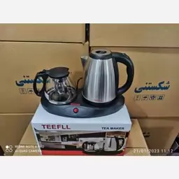 چای ساز برقی ( کتری استیل ) چایساز ( قوری شیشه ای )