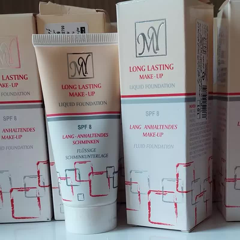 کرم پودر مایع تیوپی لانگ لستینگ SPF8 شماره 101
