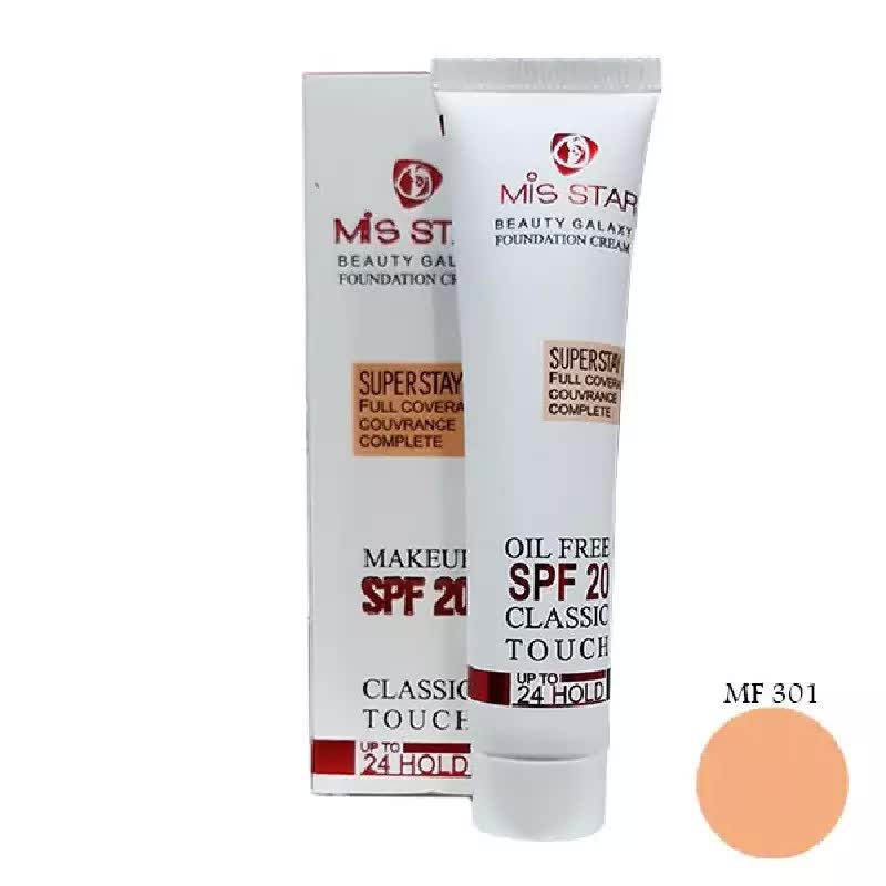 کرم پودر میس استار شماره 301 تیوپی SPF20 حجم 40 میل تاریخ انقضا جدید
