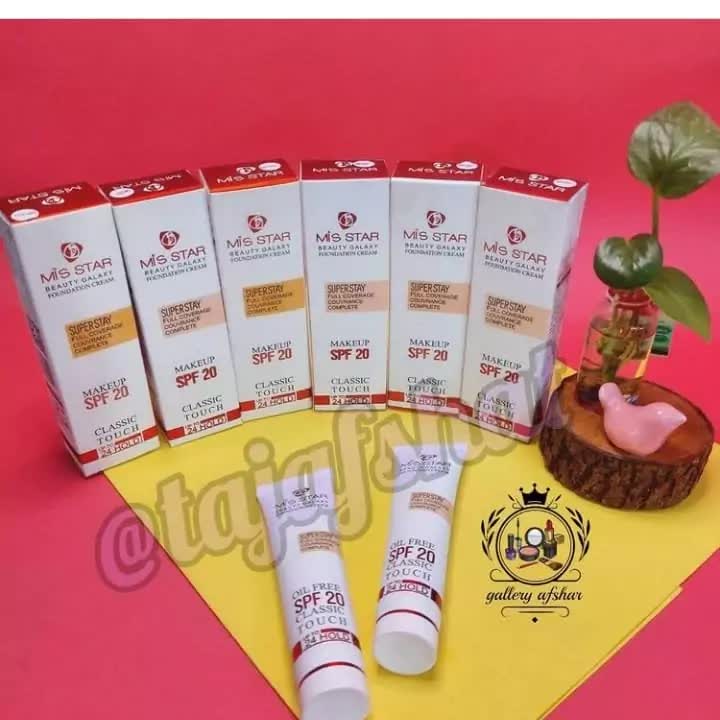 کرم پودر میس استار شماره 102 تیوپی SPF20 حجم 40 میل تاریخ انقضا جدید