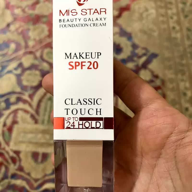 کرم پودر میس استار شماره 101 تیوپی SPF20 حجم 40 میل تاریخ انقضا جدید